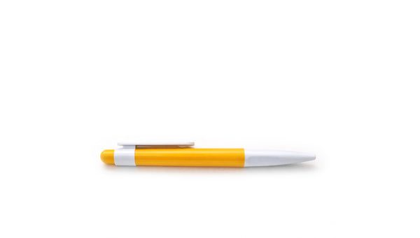 Bolígrafo amarillo -Blanco Ref 01